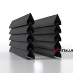 Ламели для забора жалюзи Luxe V RAL 7024 – порошковое покрытие, толщина 0,45 мм в Белореченске | фото 1