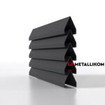 Ламели для забора жалюзи Luxe Л RAL 7024 – покрытие полиэстер, толщина 0,45 мм в Белореченске | фото 1