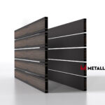 Планкен для забора Printec под дерево 120 mm RAL 8019 – покрытие порошковое, толщина 0,45 мм в Белореченске | фото 1