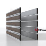 Планкен для забора Printec под дерево 120 mm RAL 7004 – покрытие матовое, толщина 0,45 мм в Белореченске | фото 2