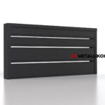 Планкен для забора 190 mm RAL 9005 – покрытие матовое, толщина 0,45 мм в Белореченске | фото 3