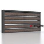Планкен для забора Printec под дерево 120 mm RAL 7024 – покрытие порошковое, толщина 0,45 мм в Белореченске | фото 4