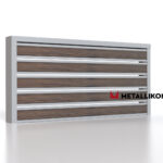 Планкен для забора Printec под дерево 120 mm RAL 7004 – покрытие матовое, толщина 0,45 мм в Белореченске | фото 3
